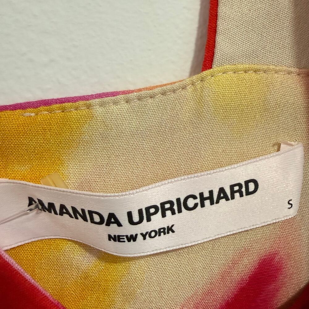 Amanda Uprichard Florence Floral Abstract Maxi Dress Size S - Picture 6 of 9